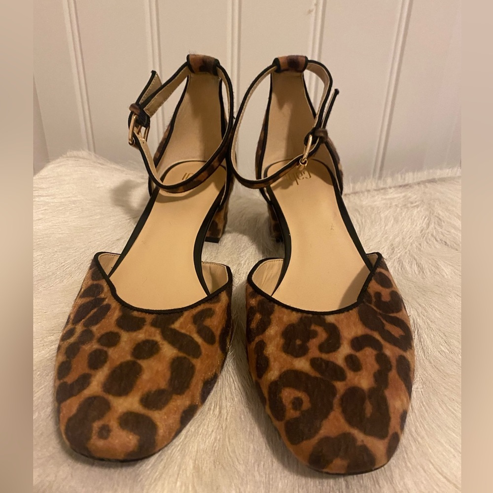 Cabi Leopard Print Mary Janes